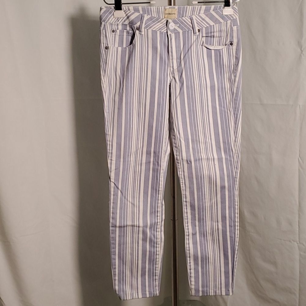 G.H.Bass&co. Women's pants, sz 4, striped jean. Comf, resortwear